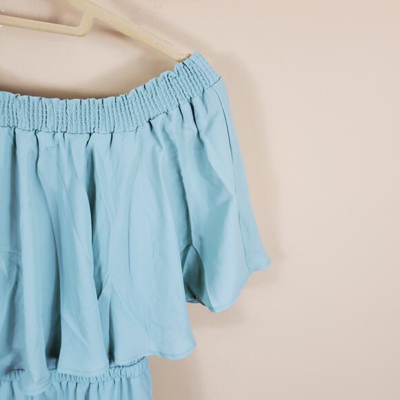 Show Me Your Mumu Hacienda Maxi Dress in Dusty Mint Crisp Women's Size L - Picture 5 of 10